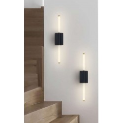 LED ΑΠΛΙΚΑ TOIXOY ΜΑΥΡΟ+ΧΡΥΣΟ 7W Atman