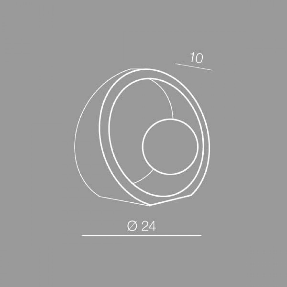 Επιτραπέζιο Φωτιστικό Από Τσιμέντο Σε Σκούρο Γκρι - 1x G9 Max 6W DIMMABLE Newton A - AZzardo