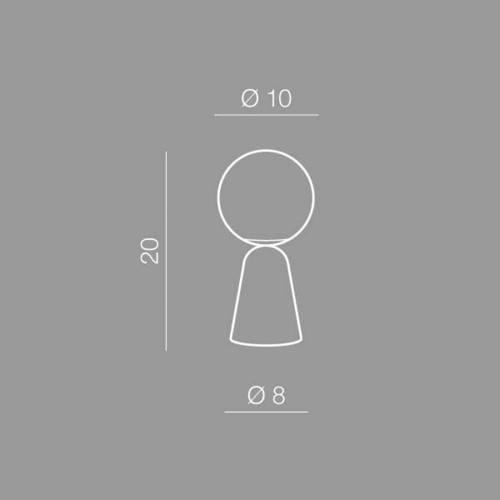 Επιτραπέζιο Φωτιστικό Από Τσιμέντο Σε Γκρι Χρώματα - 1x G9 Max 6W DIMMABLE Newton B - AZzardo