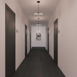 Φωτιστικό Οροφής με Ντουί Linestra S14d Σειρά Syntax και Μεταλλικό Μαύρο Σωληνάκι 30cm - Creative Cables