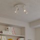 Φωτιστικό Οροφής Μεταλλικό με 4 Σποτ Tub-E14 και στρογγυλή ροζέτα Rose-One XXL - Λευκό ΜΑΤ - Creative Cables