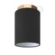 Φωτιστικό Τοίχου ή Οροφής Fermaluce Glam με Καπέλο, Ø 15cm Η18cm, μεταλλικό με ύφασμα - Χάλκινο - Μαύρο - Creative Cables