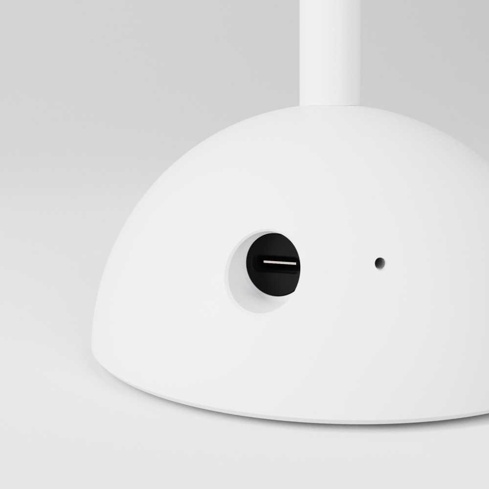 Φορητό Eπαναφορτιζόμενο Φωτιστικό Cabless12 με Λαμπτήρα A60 Συμβατό με Καπέλο - Λευκό - Creative Cables