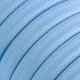 Γιρλάντα Lumet 'Maioliche' έτοιμη για χρήση, 7,5m υφασμάτινο καλώδιο πλακέ με 5 ντουί, καπέλα φωτιστικών, γάντζο και φις - Majolica Μπλε - Creative Cables