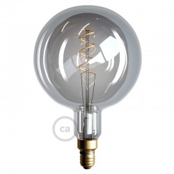 LED Λαμπτήρας XXL Φυμέ - Γλόμπος G200 Σπιράλ Νήμα Filament - 5W E27 Dimmable 2000K - Creative Cables