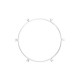 Cage Κύκλος - Κατασκευή για φωτιστικά Λευκή - Creative Cables