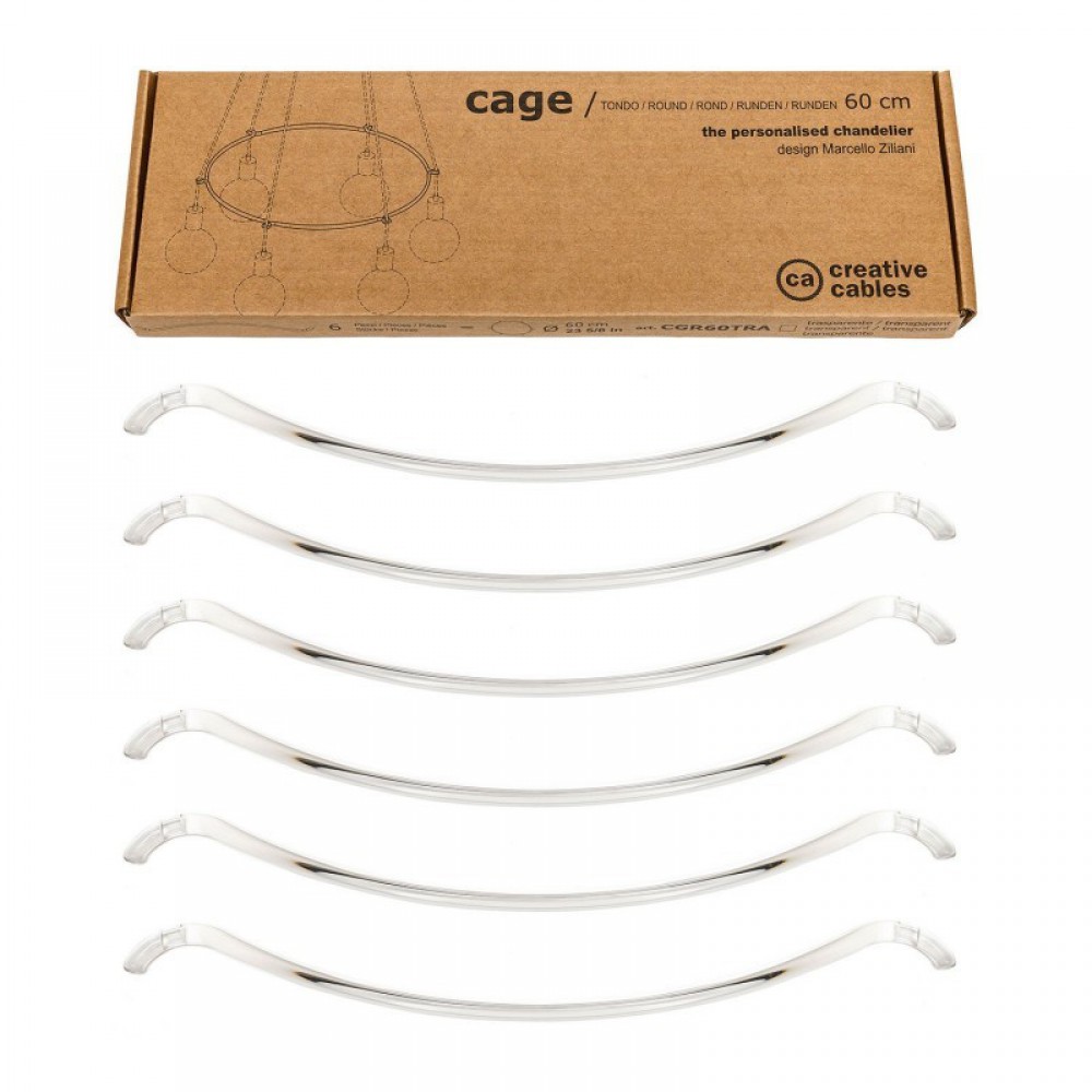 Cage Κύκλος - Κατασκευή για φωτιστικά Διάφανη - Creative Cables