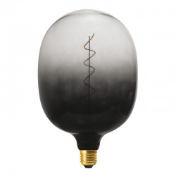 LED Λαμπτήρας Egg XXL Δίχρωμο Φυμέ Dark Shadow, σειρά Pastel, με Σπιράλ Νήμα Filament 4W E27 Dimmable 2100K - Creative Cables