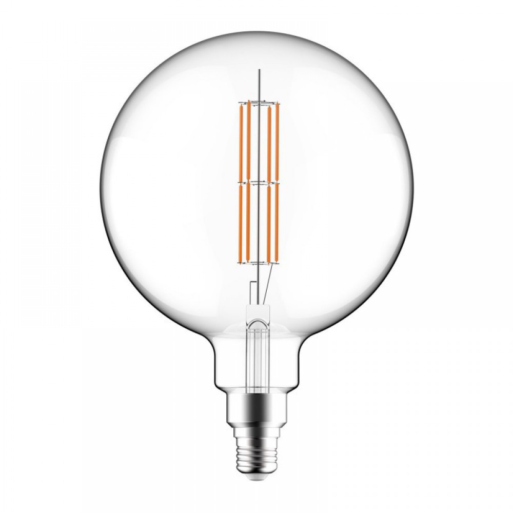 LED Λαμπτήρας Filament Διαφανής XXL Γλόμπος G200 Διπλό Ίσιο Νήμα 11W E27 Dimmable 2700K - Creative Cables