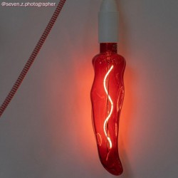 LED Λαμπτήρας Κόκκινη Πιπεριά, σειρά Kitchen, με Σπιράλ Νήμα Filament 3W E14 Dimmable 1000K - Creative Cables
