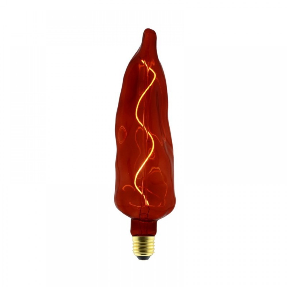 LED Λαμπτήρας Κόκκινη Πιπεριά, σειρά Kitchen, με Σπιράλ Νήμα Filament 5W E27 Dimmable 1000K - Creative Cables