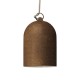 Bell XS Καμπάνα Κεραμική για κρεμαστό φωτιστικό, Made in Italy - Σκουριά - Λευκό - Creative Cables