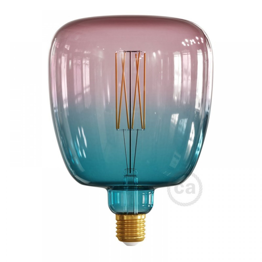 LED Λαμπτήρας Όνειρο Ροζέ-Μπλε (Dream) Bona Ίσιο Νήμα 4W Filament E27 Dimmable 2200K - Creative Cables