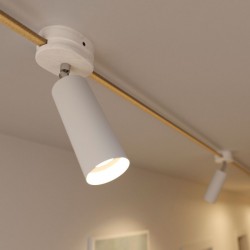Φωτιστικό Τοίχου ή Οροφής Fermaluce Filè, Κινητό Μεταλλικό με Tub-E14 - Σειρά Filé - Creative Cables