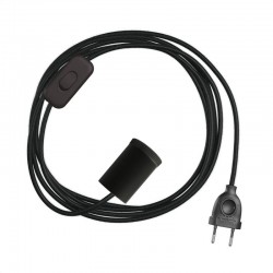 Κρεμαστό Φωτιστικό Σποτ Mini GU1d0 με καλωδίωση SnakeBis Μαύρο - Creative Cables