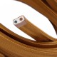Πλακέ Υφασμάτινο Καλώδιο για Γιρλάντα Creative Cables - Καφέ Ουίσκι CM22