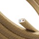 Πλακέ Υφασμάτινο Καλώδιο για Γιρλάντα Creative Cables - Φυσικό Σχοινί Γιούτα CN06