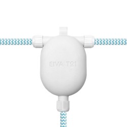 EIVA-3, τρίτης κατηγορίας τρίοδος για εξωτερική χρήση IP65 με αρσενικό φίς - Λευκό - Creative Cables