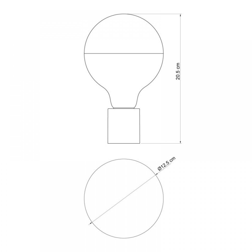 Φωτιστικό Τοίχου ή Οροφής με λάμπα καθρέπτου - IP44 Στεγανό - Λευκό - Creative Cables