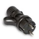 Μαύρο Φις Σούκο με Δαχτυλίδι 16A 250V IP44 για το Σύστημα EIVA - Creative Cables