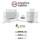 Φωτιστικό Τοίχου Fermaluce EIVA ELEGANT με Καμπύλη, Στεγανό IP65 Λευκό - Creative Cables