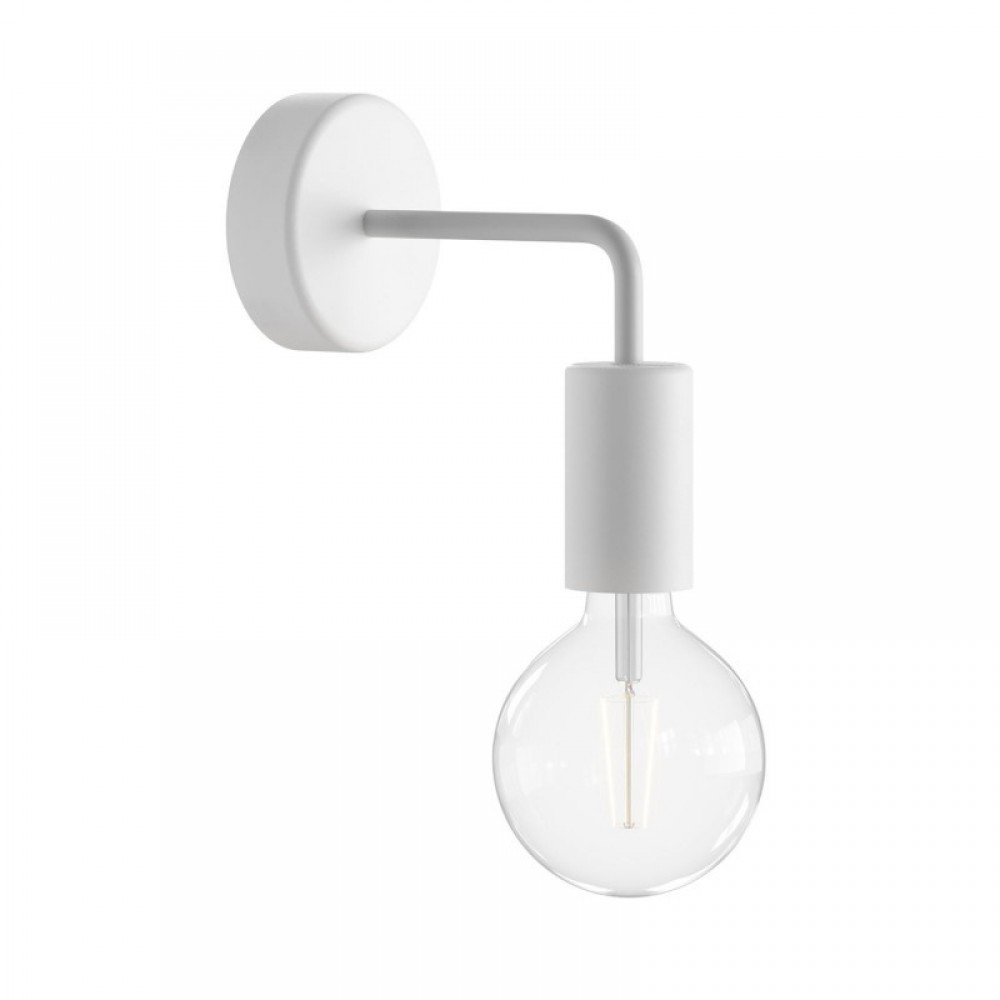 Φωτιστικό Τοίχου Fermaluce EIVA ELEGANT με Καμπύλη, Στεγανό IP65 Λευκό - Creative Cables