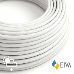 Στρογγυλό Υφασμάτινο Καλώδιο Εξωτερικού Χώρου Λευκό SM01 - IP65 Συμβατό με EIVA Συστήματα - Creative Cables