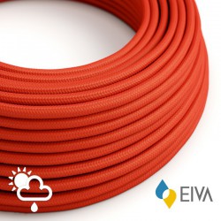 Στρογγυλό Υφασμάτινο Καλώδιο Εξωτερικού Χώρου Κόκκινο SM09 - IP65 Συμβατό Με EIVA Συστήματα - Creative Cables