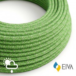 Στρογγυλό Υφασμάτινο Καλώδιο Εξωτερικού Χώρου Πράσινο Pixel SX08 - IP65 Συμβατό με EIVA Συστήματα - Creative Cables