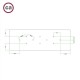 Ορθογώνια Μπάρα Ροζέτα XXL Rose-One με 10 τρύπες, 675 x 225 mm - Νίκελ ΜΑΤ Dibond - Creative Cables