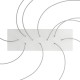 Ορθογώνια Μπάρα Ροζέτα XXL Rose-One με 10 τρύπες, 675 x 225 mm - Λευκό ΜΑΤ Dibond - Creative Cables