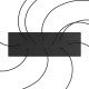 Ορθογώνια Μπάρα Ροζέτα XXL Rose-One με 10 τρύπες, 675 x 225 mm - Μαύρο ΜΑΤ Dibond - Creative Cables
