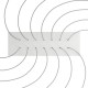 Ορθογώνια Μπάρα Ροζέτα XXL Rose-One με 14 τρύπες, 675 x 225 mm - Λευκό ΜΑΤ Dibond - Creative Cables