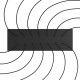 Ορθογώνια Μπάρα Ροζέτα XXL Rose-One με 14 τρύπες, 675 x 225 mm - Μαύρο ΜΑΤ Dibond - Creative Cables