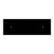Ορθογώνια Μπάρα Ροζέτα XXL Rose-One με 2 τρύπες, 675 x 225 mm - Μαύρο ΜΑΤ Dibond - Creative Cables