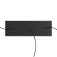 Ορθογώνια Μπάρα Ροζέτα XXL Rose-One με 3 τρύπες, 675 x 225 mm - Μαύρο ΜΑΤ Dibond - Creative Cables