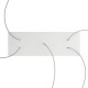 Ορθογώνια Μπάρα Ροζέτα XXL Rose-One με 5 τρύπες, 675 x 225 mm - Λευκό ΜΑΤ Dibond - Creative Cables