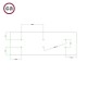 Ορθογώνια Μπάρα Ροζέτα XXL Rose-One με 6 τρύπες, 675 x 225 mm - Νίκελ ΜΑΤ Dibond - Creative Cables