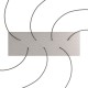 Ορθογώνια Μπάρα Ροζέτα XXL Rose-One με 7 τρύπες, 675 x 225 mm - Νίκελ ΜΑΤ Dibond - Creative Cables