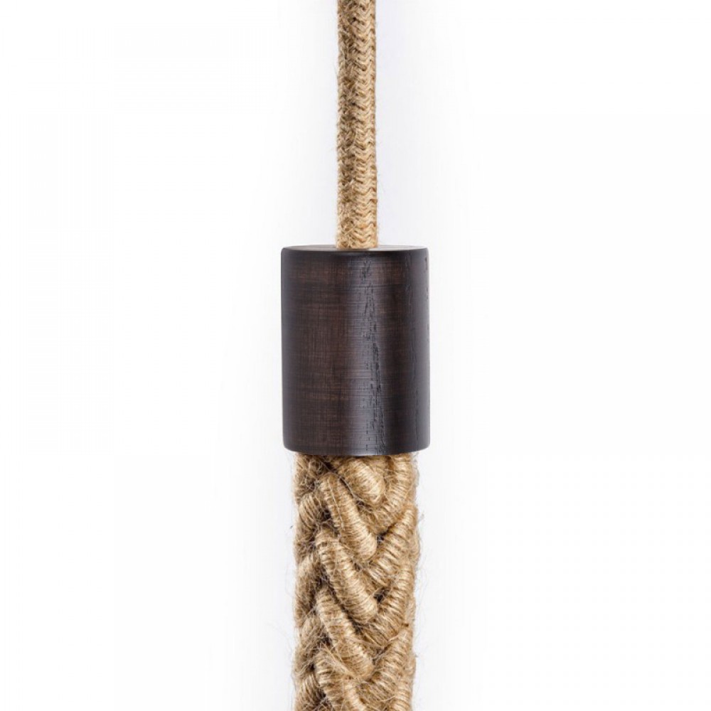 Ξύλινο Τερματικό για Σχοινί Τριχιά 2XL 24mm, Wenge Εφέ - Creative Cables