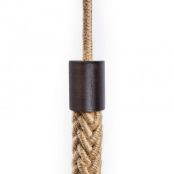 Ξύλινο Τερματικό για Σχοινί Τριχιά 2XL 24mm, Wenge Εφέ - Creative Cables