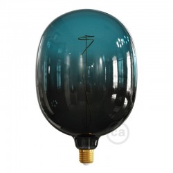LED Λαμπτήρας Ομίχλη Φυμέ-Μπλε (Dusk) Egg με Νήμα Άμπελος 4W Filament E27 Dimmable 2200K - Creative Cables