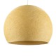 Φωτιστικό Μπάλα Dome από νήμα πολυεστέρα - 100% χειροποίητο - L - Μουσταρδί Creative Cables