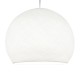 Φωτιστικό Μπάλα Dome από νήμα πολυεστέρα - 100% χειροποίητο - M - Λευκό Creative Cables
