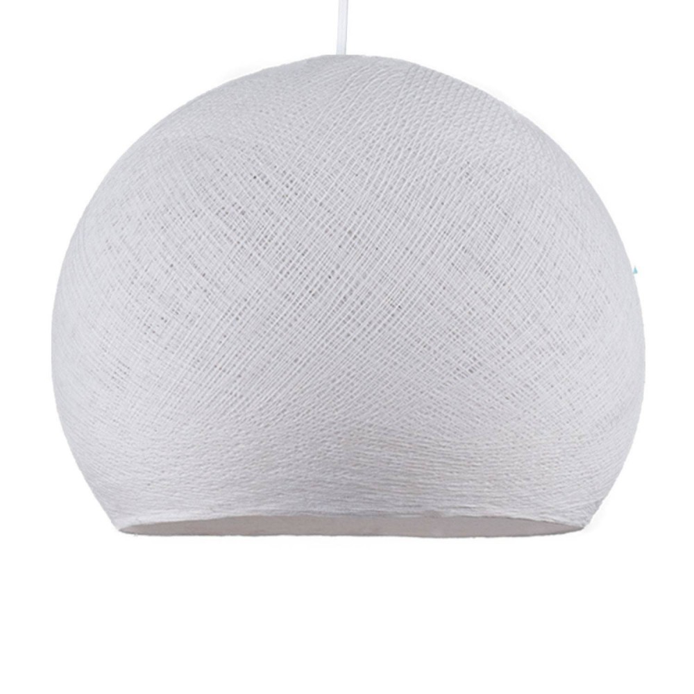 Φωτιστικό Μπάλα Dome από νήμα πολυεστέρα - 100% χειροποίητο - L - Λευκό Creative Cables