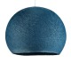 Φωτιστικό Μπάλα Dome από νήμα πολυεστέρα - 100% χειροποίητο - M - Πετρόλ Μπλε Creative Cables