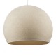 Φωτιστικό Μπάλα Dome από νήμα πολυεστέρα - 100% χειροποίητο - M - Εκρού Μπεζ Creative Cables