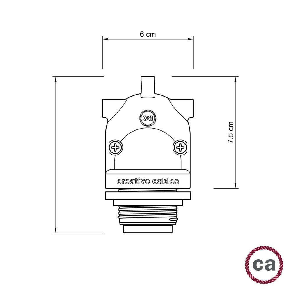 Ντουί 2 κατευθύνσεων Eiva-2, Στεγανό IP65 ιδανικό για εξωτερικό χώρο - Λευκό - Creative Cables
