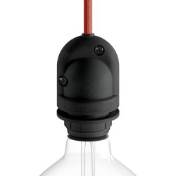 Στεγανό Ντουί EIVA, E27 για εξωτερικό χώρο - Το πρώτο IP65 ντουί παγκοσμίως - Μαύρο - Creative Cables