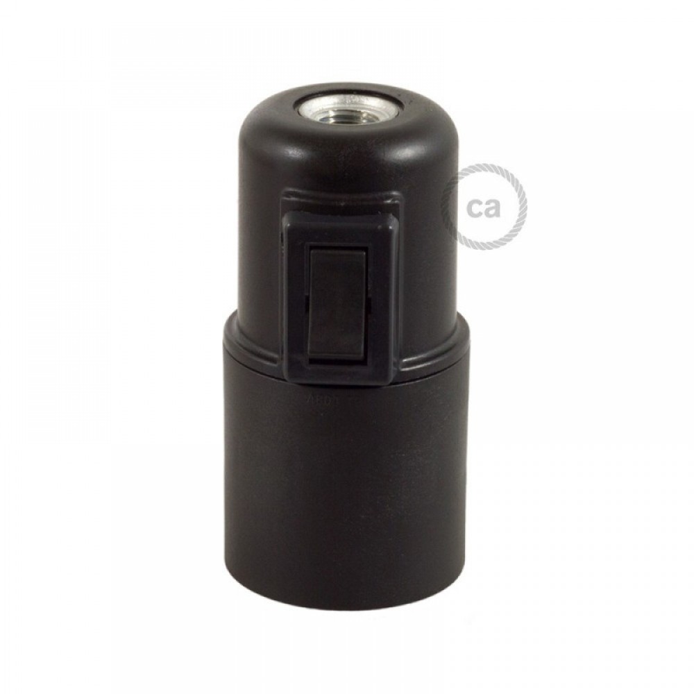 Ντουί Θερμοπλαστικό Ε27 με διακόπτη Μαύρο - Creative Cables Ντουί Θερμοπλαστικό Ε27 με διακόπτη Μαύρο - Creative Cables